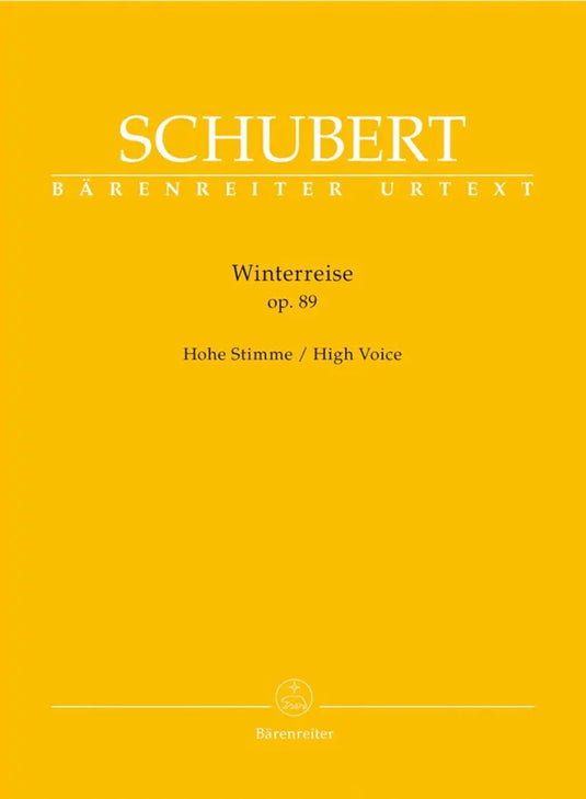 SCHUBERT - Winterreise Op. 89 D 911 - High Voice