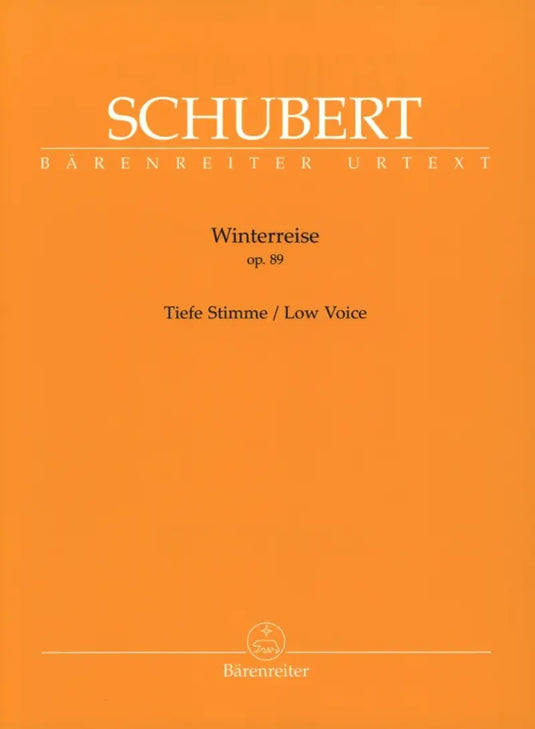 SCHUBERT - Winterreise op. 89 D 911 – Low Voice
