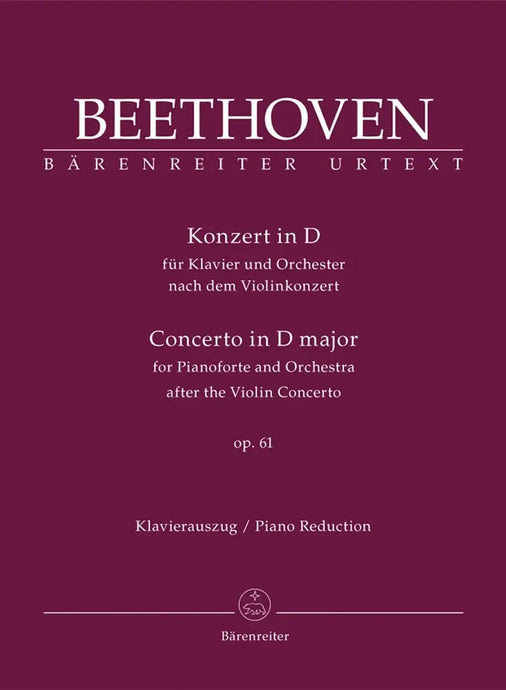 BEETHOVEN - Concerto for Piano & Orch after the Violin Conc.