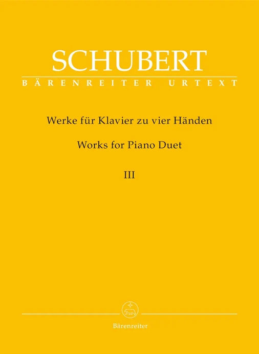 SCHUBERT - Works For Piano Duet, Volume 3