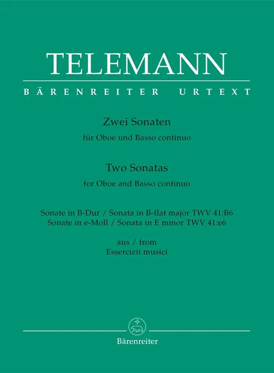 TELEMANN - Two Sonatas - Oboe e Basso continuo