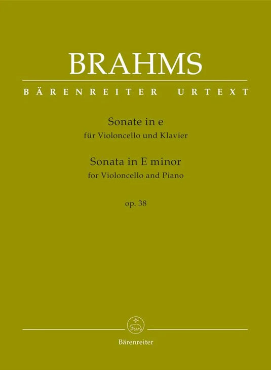 BRAHMS - Sonata for Violoncello and Piano in E minor op. 38