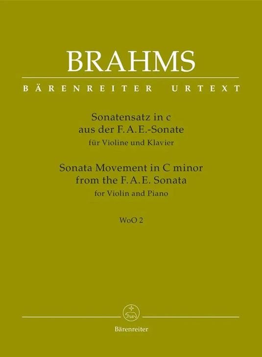 BRAHMS - Sonata Movement from the F.A.E. Sonata WoO 2