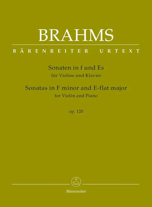 BRAHMS - Sonatas in F minor and E-flat major for Violin and Piano after op. 120