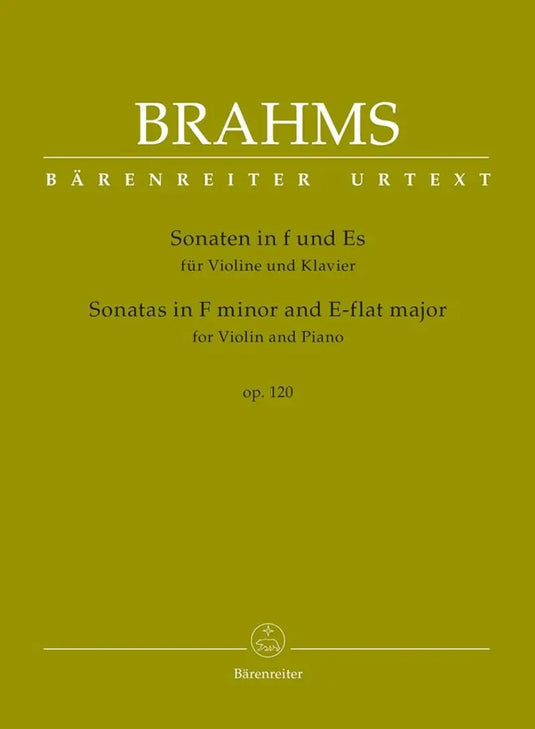 BRAHMS - Sonatas in F minor and E-flat major for Violin and Piano after op. 120