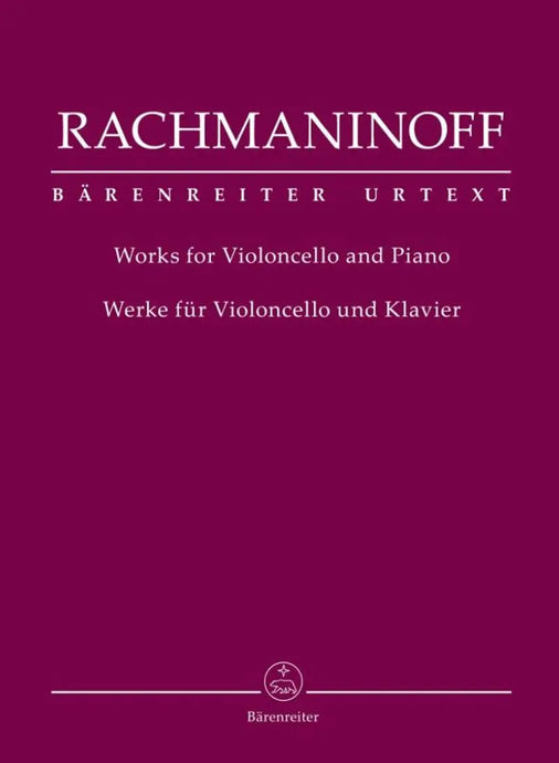 RACHMANINOFF - Works for Violoncello and Piano