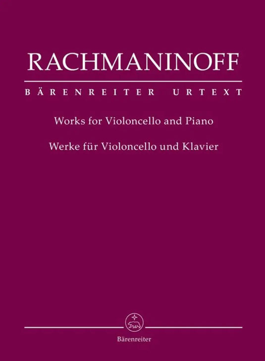 RACHMANINOFF - Works for Violoncello and Piano