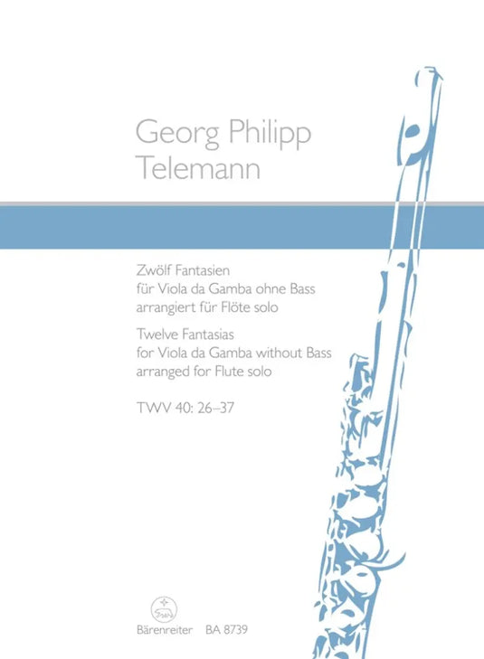 TELEMANN - Twelve Fantasias for Viola da Gamba without Bass - Flauto solo