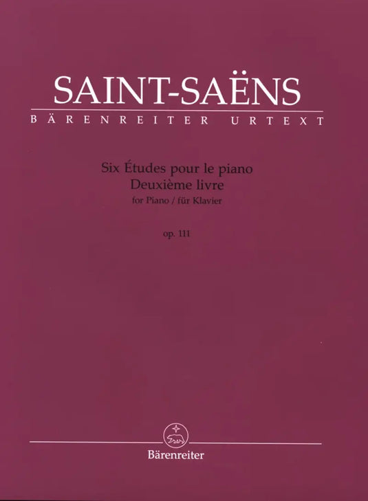 SAINT-SAENS - Six Études op. 111 Deuxieme Livre