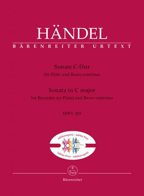 HANDEL - Sonata in C major For Flute And Basso Continuo HWV 365