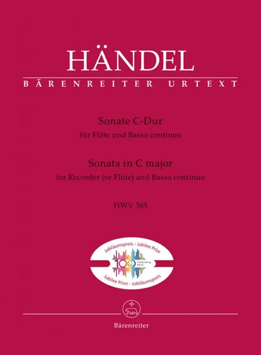 HANDEL - Sonata in C major For Flute And Basso Continuo HWV 365