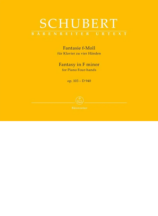 SCHUBERT - Fantasy in F minor op.103 - D 940