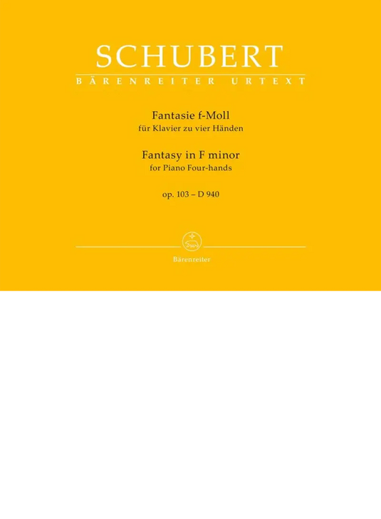 SCHUBERT - Fantasy in F minor op.103 - D 940