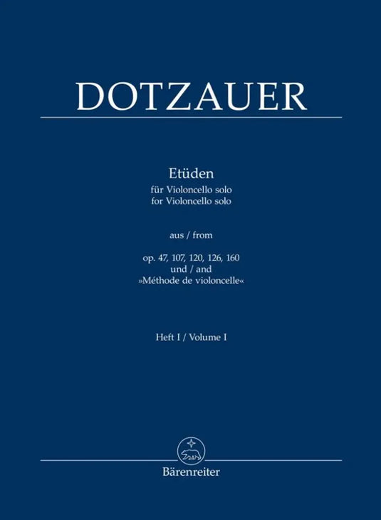 DOTZAUER - Etuden vol.I Violoncello solo