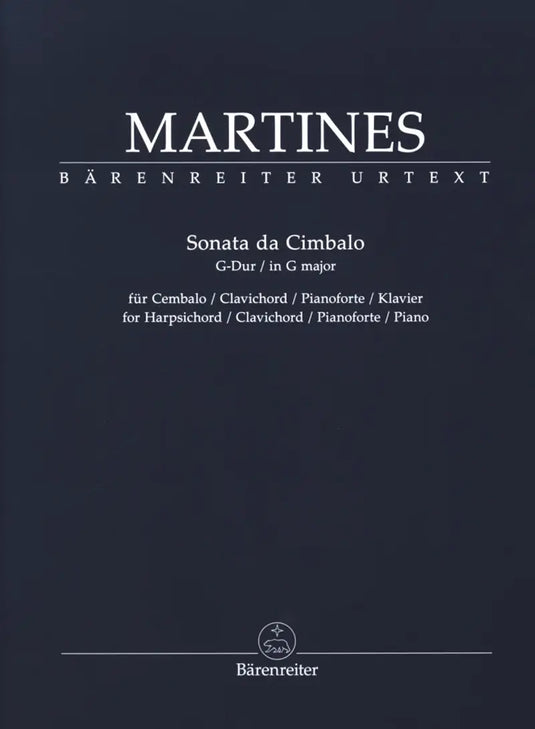MARTINES - Sonata da Cimbalo for Harpsichord
