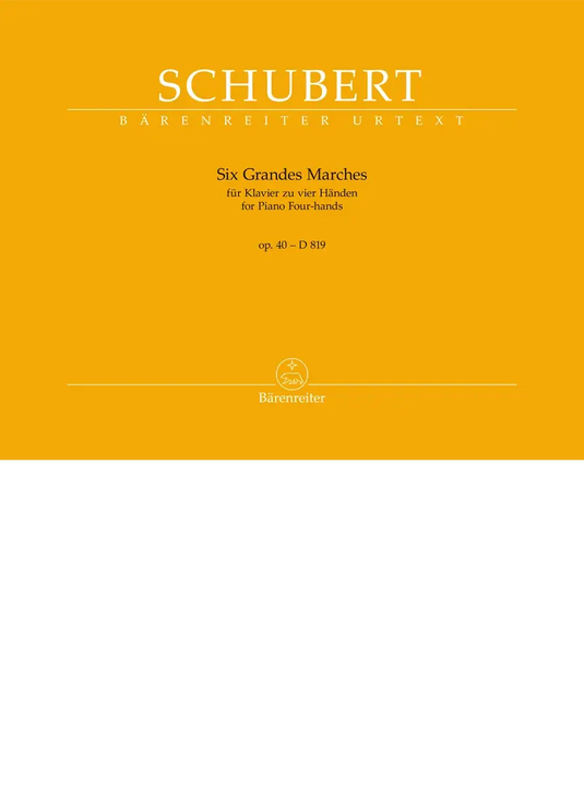SCHUBERT - Six Grandes Marches op. 40 - D 819 Piano four hands