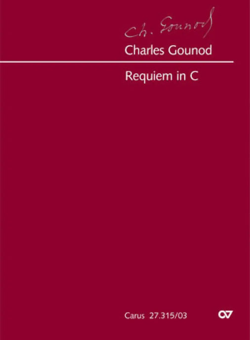 GOUNOD - Requiem in C - Vocal Score