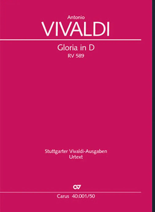 VIVALDI - Gloria RV 589 (Vocal Score)