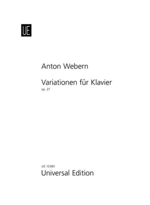 WEBERN - Variationen Opus 27