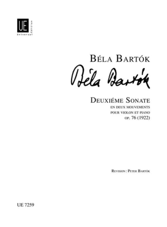 BARTOK - Deuxième Sonate op. 76