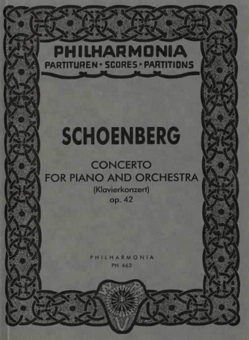 SCHOENBERG - Concerto op. 42