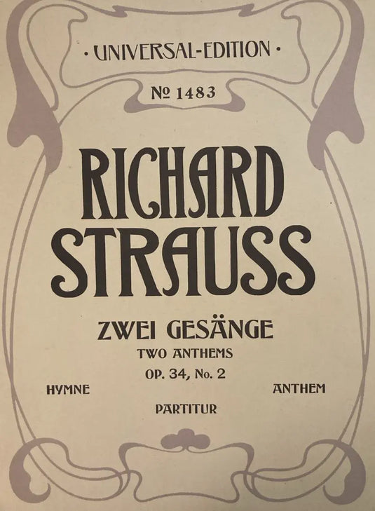 STRAUSS - Hymne op. 34/2 (1897)
