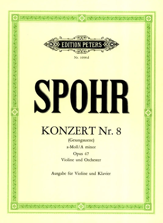 SPOHR - Konzert Nr.8 a-moll/a minor opus 47 (Gesangsszene)
