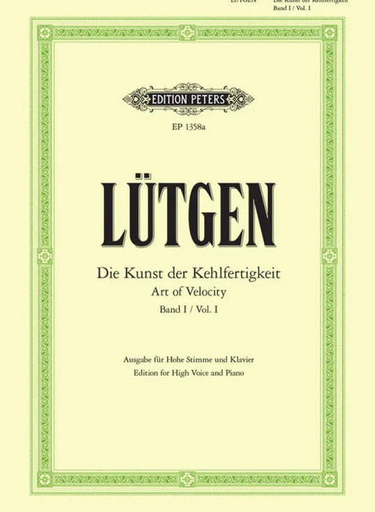 LUTGEN - Die Kunst Der Kehlfertigkeit I - High Voice