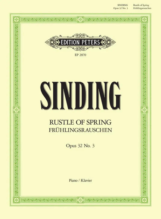 SINDING - Fruhlingsrauschen Op.32/3