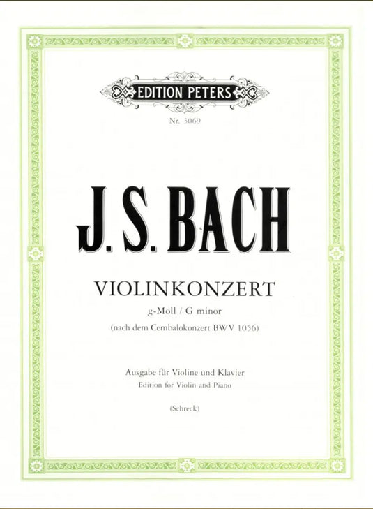 BACH - Violin-Konzert G moll BWV 1056