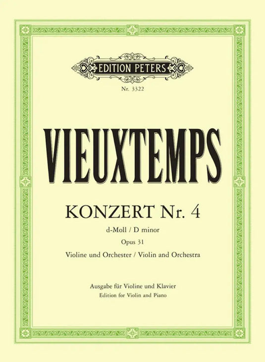 VIEUXTEMPS - Konzert Nr.4 D minor op.31