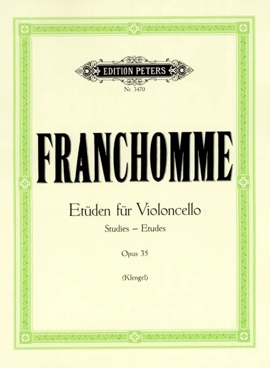 FRANCHOMME - Etuden Fur Violoncello opus 35