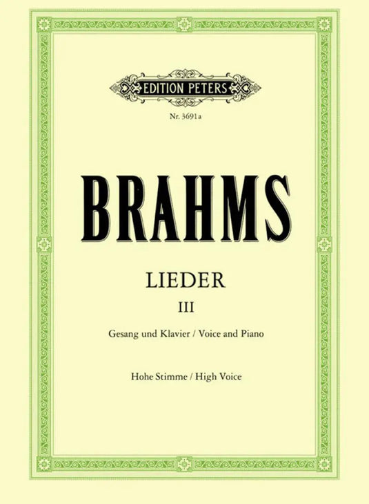 BRAHMS - Lieder Vol.3: 65 Songs