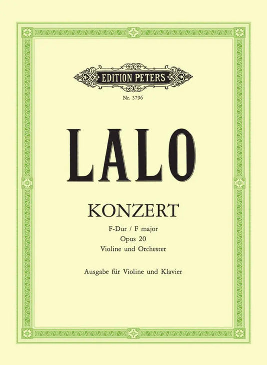 LALO - Konzert op. 20 F major