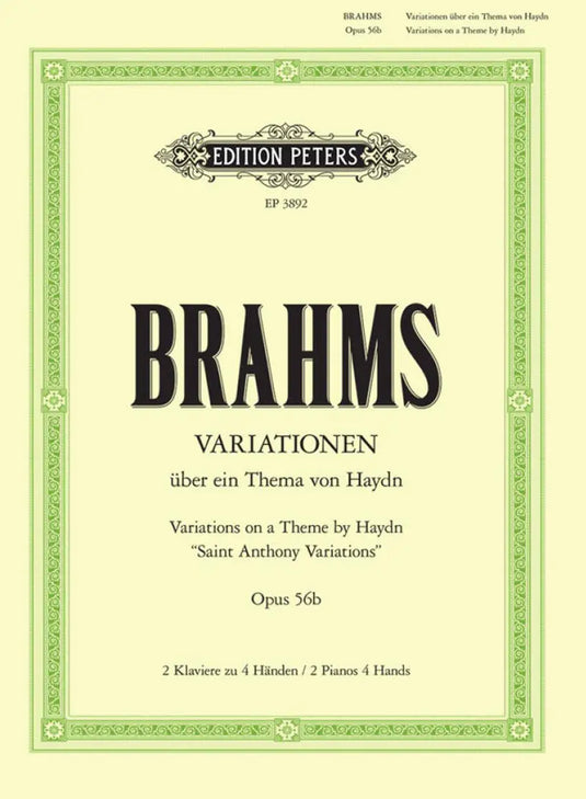 BRAHMS - Variations on a Theme by Haydn Op. 56b