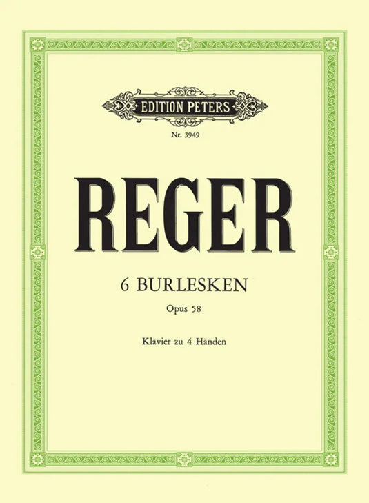 REGER - 6 Burlesques Op.58