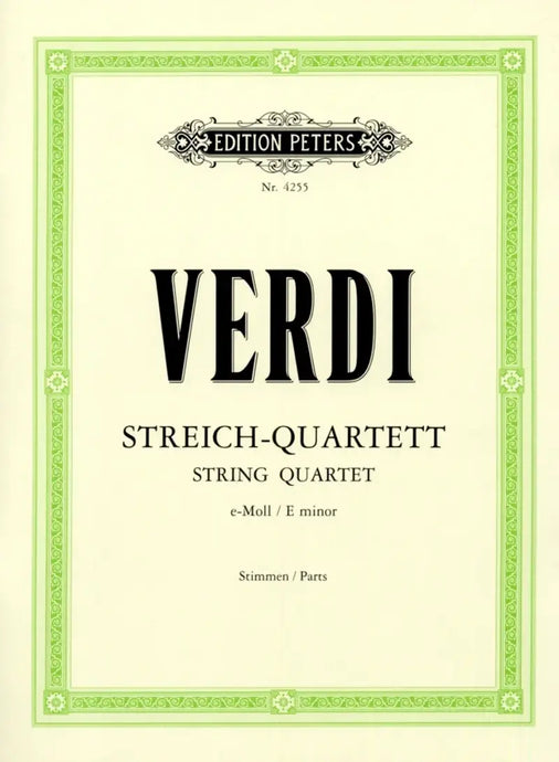 VERDI - String Quartet E minor - Parts