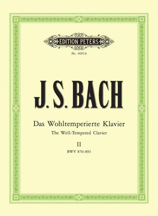 BACH - The Well-Tempered Clavier - Book 2