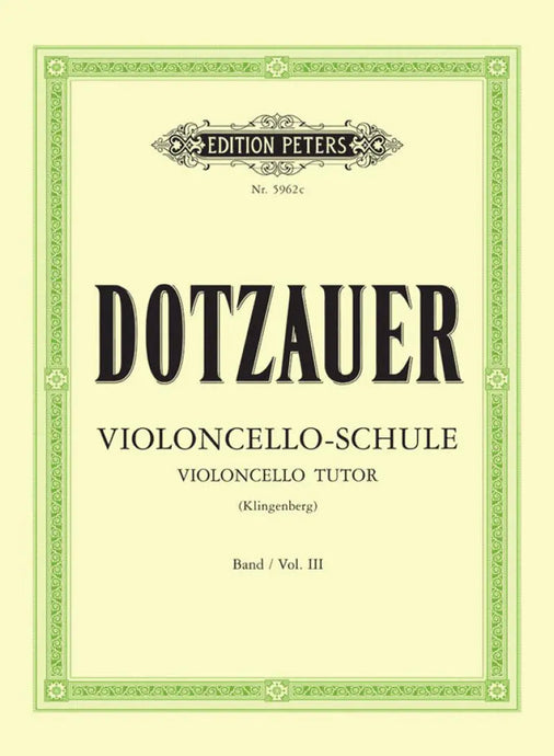 DOTZAUER - Violoncello-Schule Band III