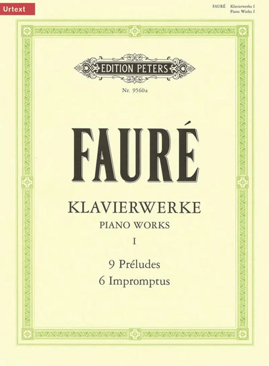 FAURE - Klavierwerke vol.1