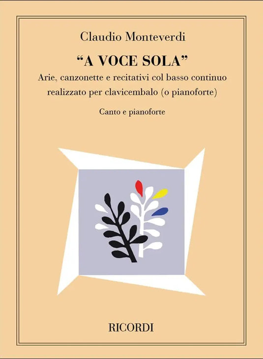 MONTEVERDI - A Voce Sola