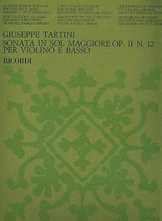 TARTINI - Sonata in Sol Maggiore Op. II n. 12