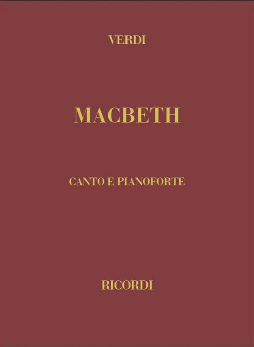 VERDI - MACBETH (Copertina Rigida) - RICORDI