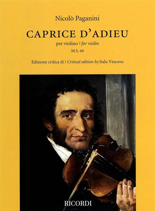 PAGANINI - Caprice D'Adieu
