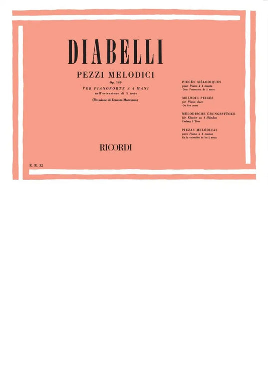 DIABELLI - Pezzi Melodici Op.149