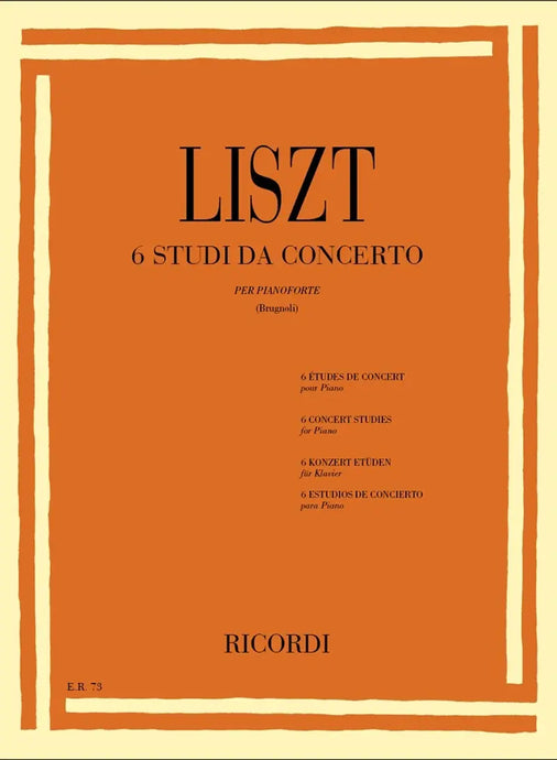 LISZT - 6 Studi Da Concerto