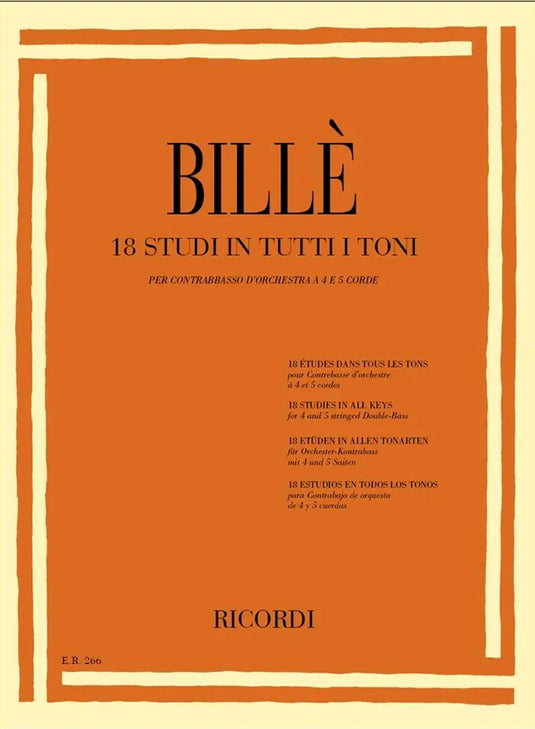 BILLE' - 18 Studi in Tutti i Toni