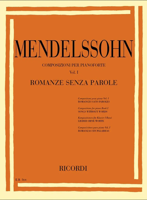 MENDELSSOHN - 48 Romanze Senza Parole