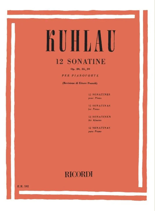 KUHLAU - 12 Sonatine Op. 20, 55, 59