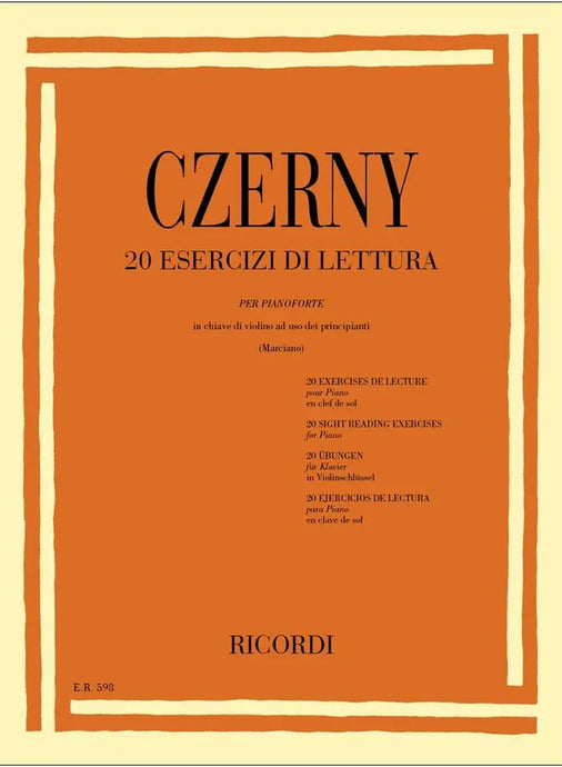 CZERNY - 20 Esercizi Di Lettura